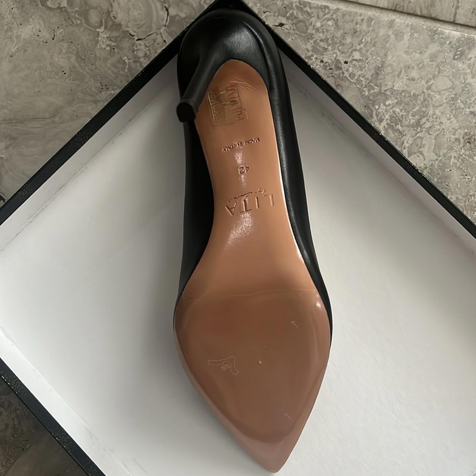 LITA by Ciara Pointed Toe Pump in Black, Size 42 New in Box