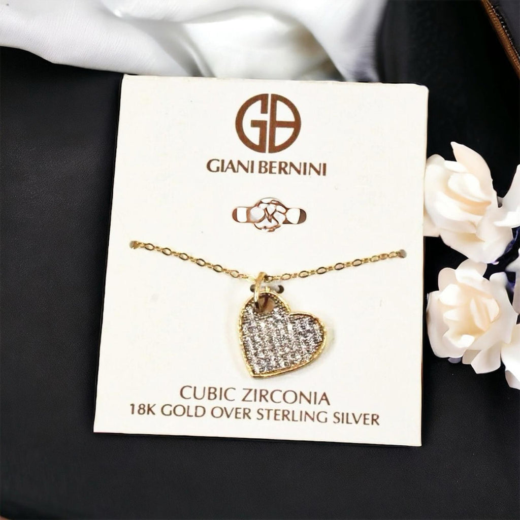 Giani Bernini 18k Gold Over Sterling Silver Heart Pendant Necklace, NWT