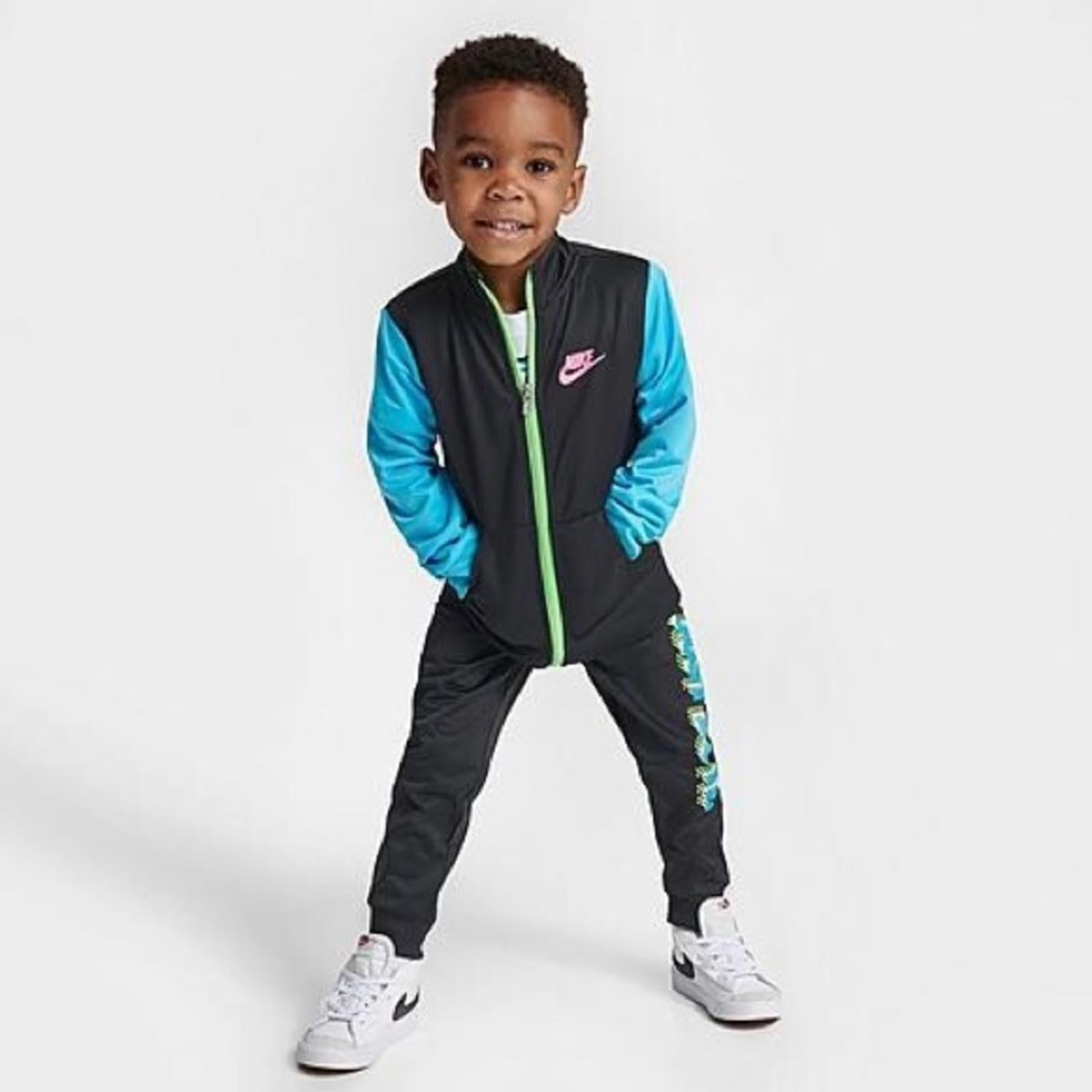 Nike Active Joy Tricot Set Toddler Tracksuit in Black, Size 12 Months, NEW w/Tag