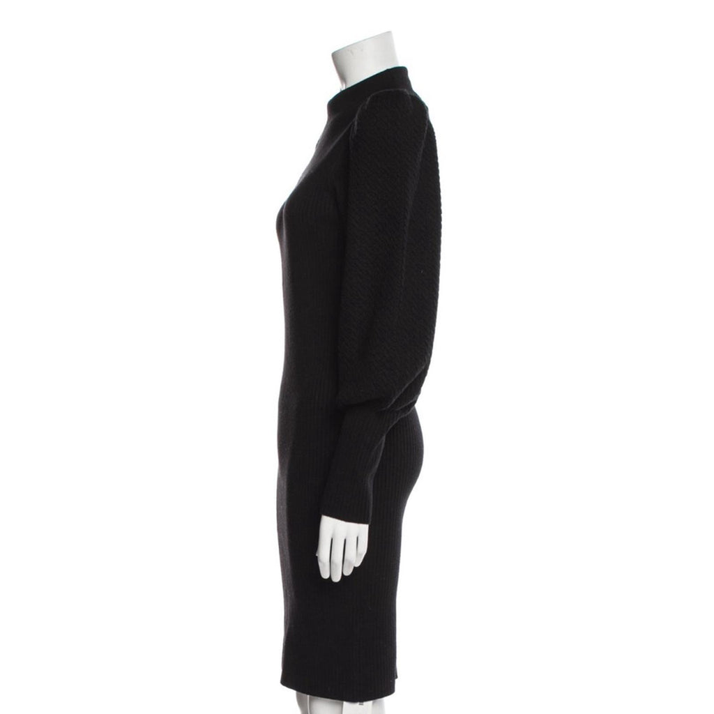 Alice+Olivia Revolve* Caleb Puff Sleeve Bodycon Sweater Dress, Size S New w/Tag