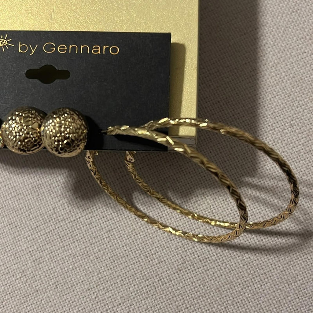 G by Gennaro 3-Pairs of Earrings, New w/Tag
