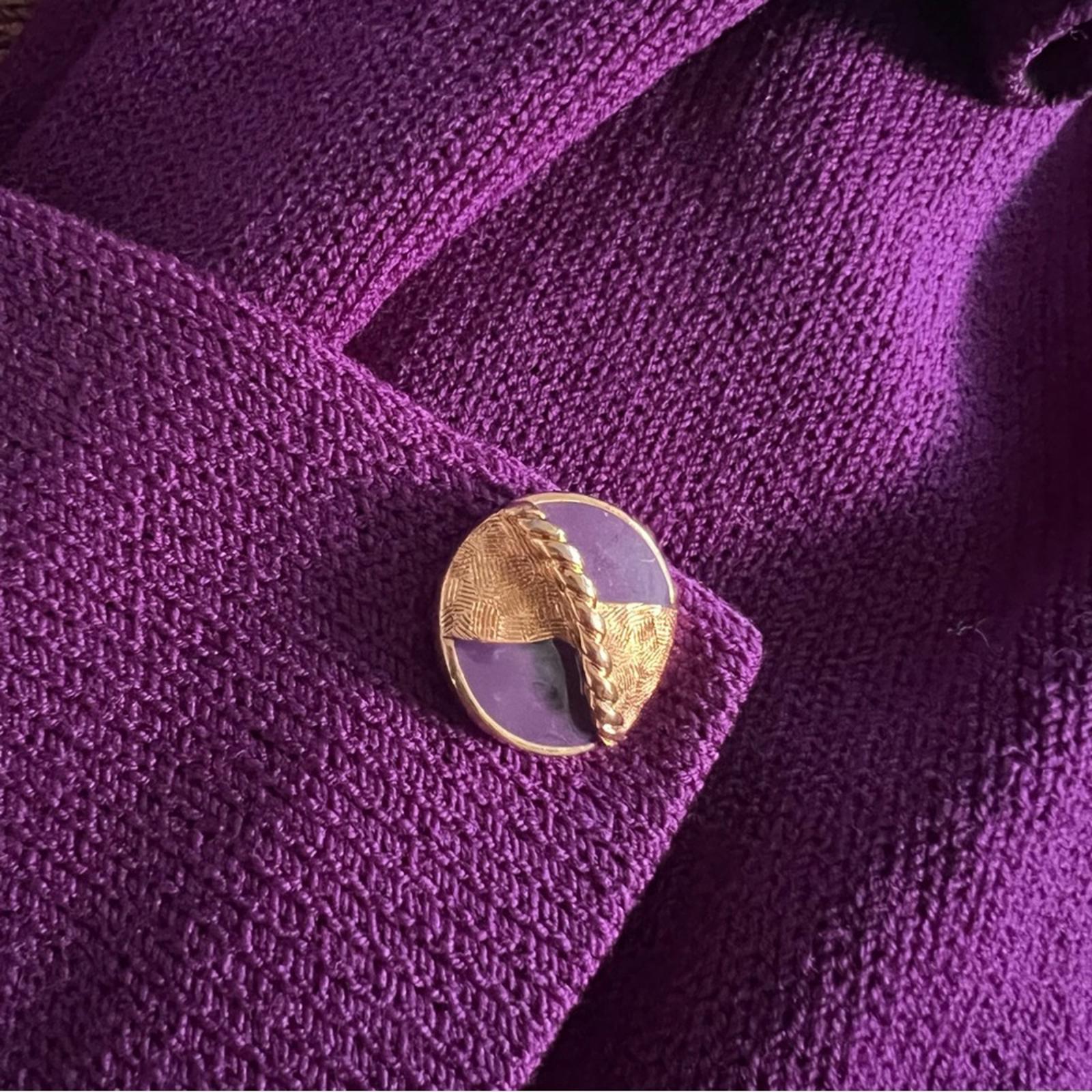 St. John Couture Vintage Sweaterdress in Purple, Size 8, EXCELLENT!