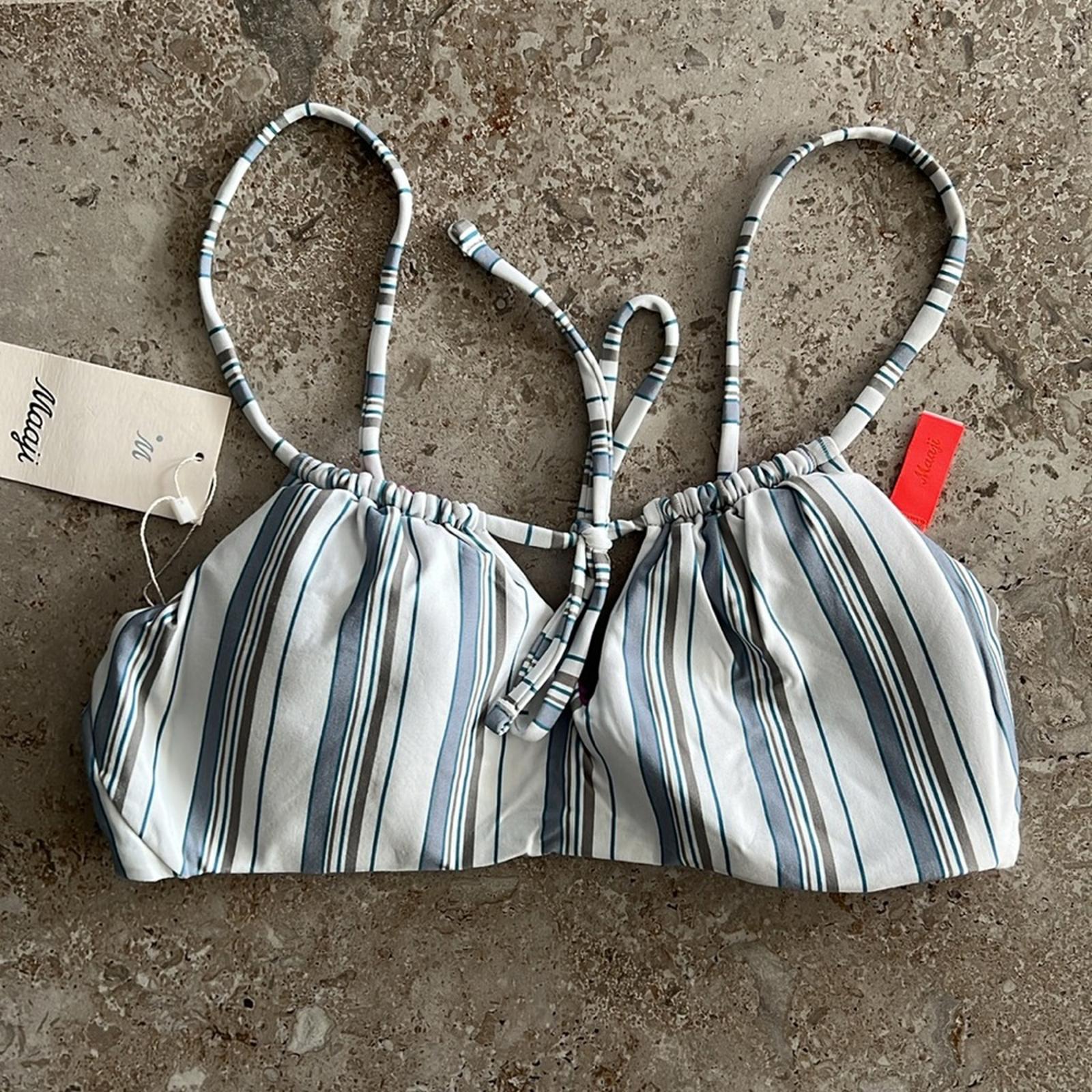 Maaji Skyline Samatha Reversible Keyhole Tie Bikini Top Size XL New w/Tag