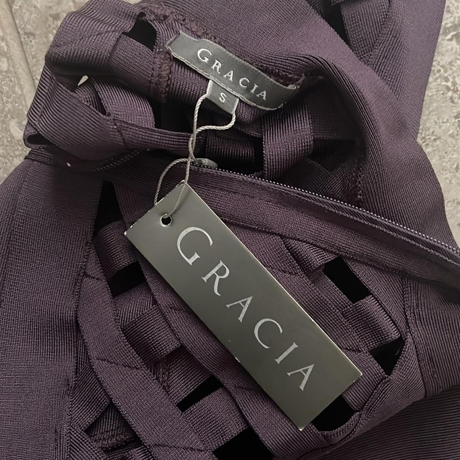 Garcia Caged-CutOut High Neck Tube Dress Purple, Size S New w/Tag $198 SOLD OUT!