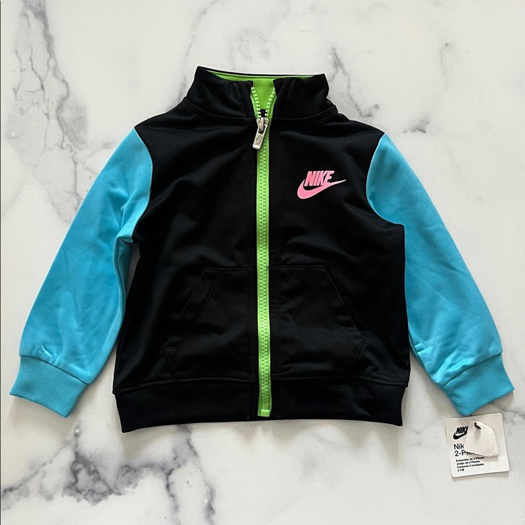Nike Active Joy Tricot Set Toddler Tracksuit in Black, Size 12 Months, NEW w/Tag