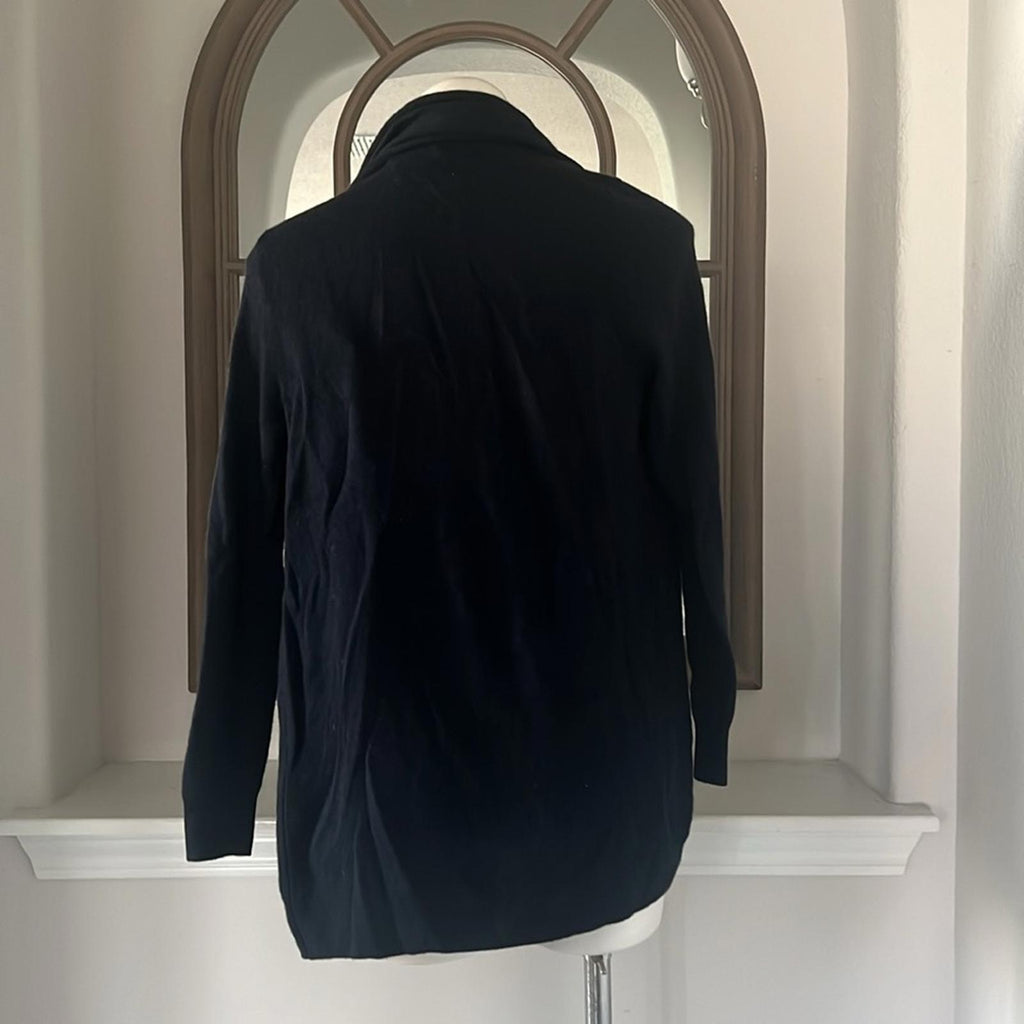 C by Bloomingdale's Cashmere NAVY Open-Front Cardigan, Size M New w/Tag $198