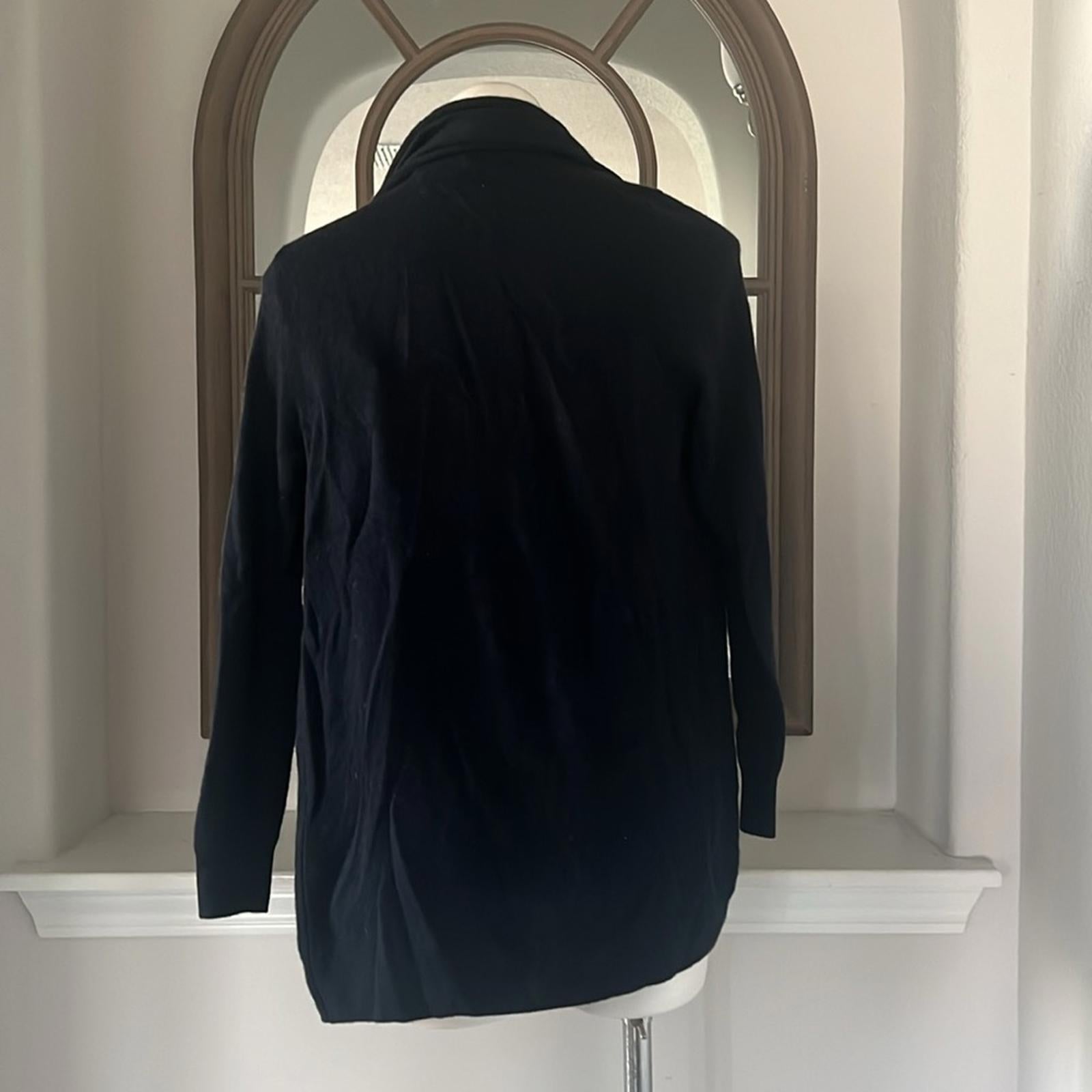 C by Bloomingdale's Cashmere NAVY Open-Front Cardigan, Size M New w/Tag $198
