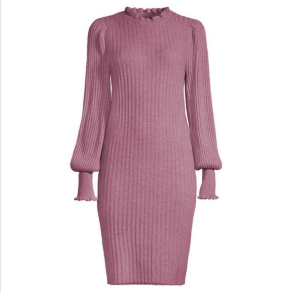 Ellie Tahari Cashmere Balloon Sleeve Sweater Dress Size S New w/Tag