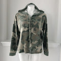 Pink Republic Hooded Sweatshirt in Camo Print, Green Size XL New w/Tag
