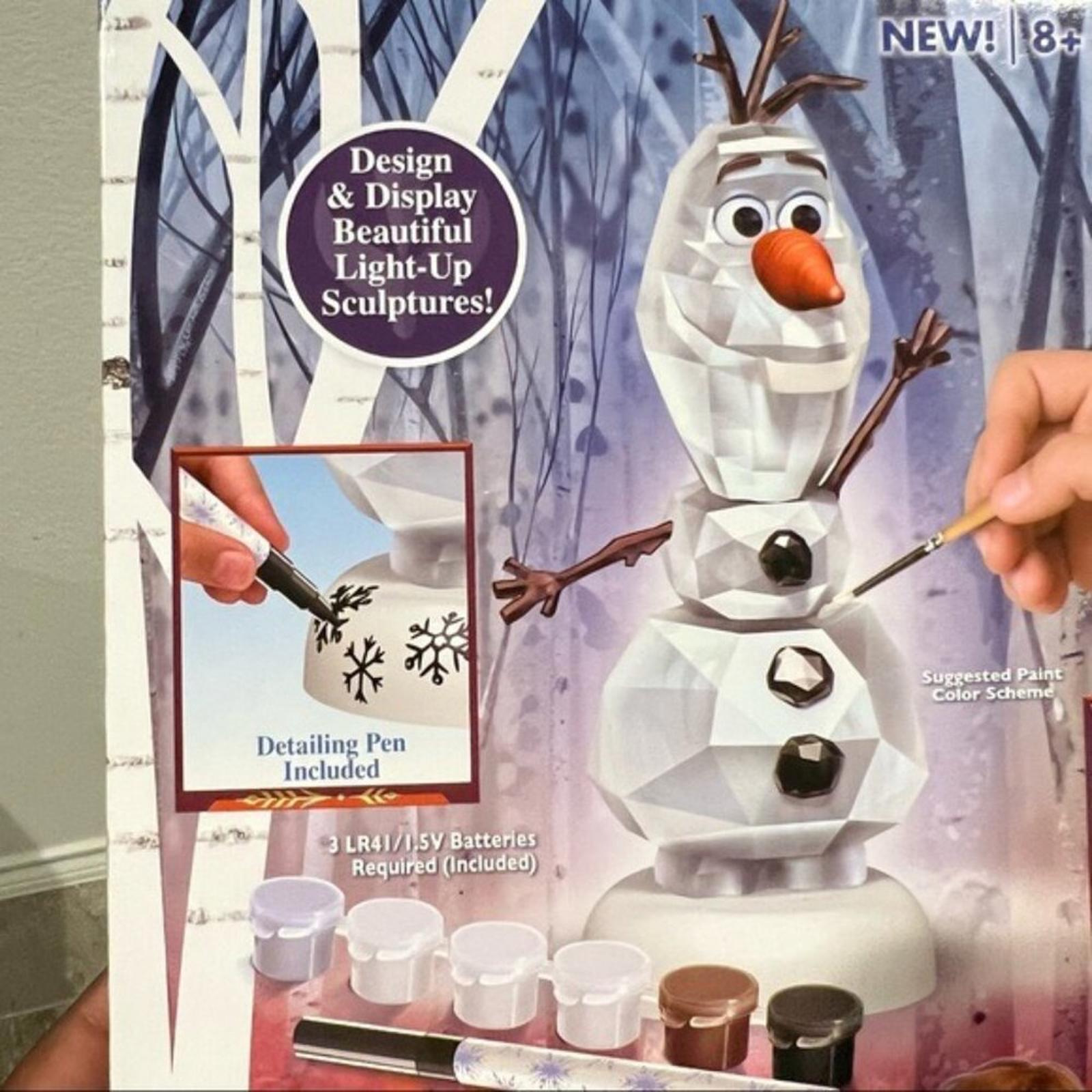 Disney Frozen II Paint Your Own 3D Olaf Sculpture NEW