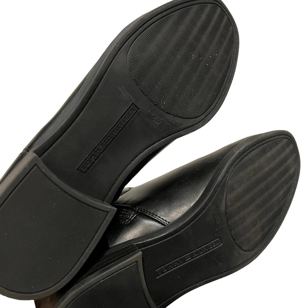 Tommy Hilfiger Inezy Riding Boots, Black Size 8.5 in Original Box Retail $149.50