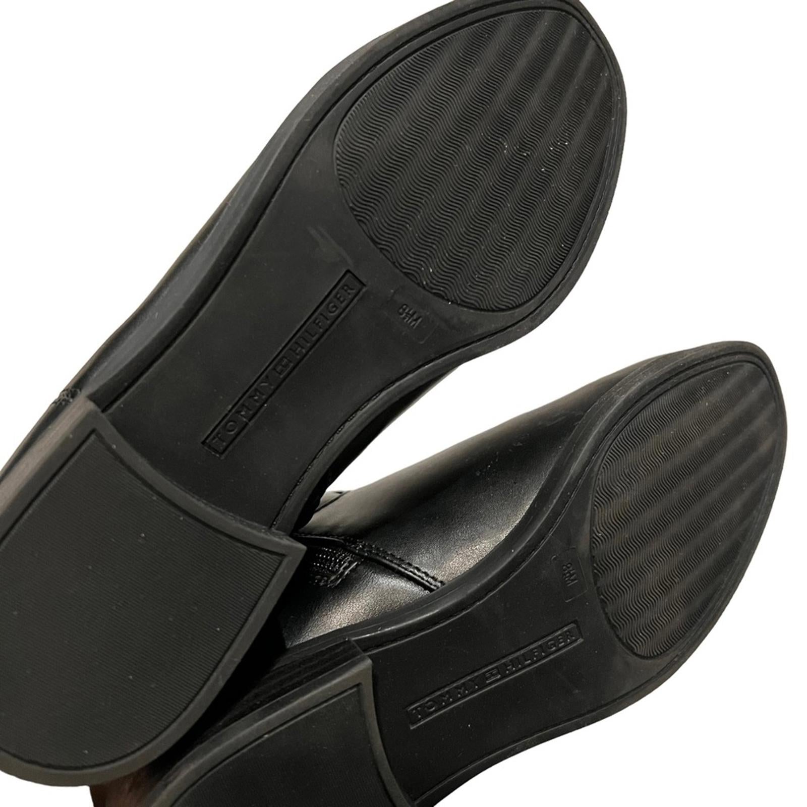 Tommy Hilfiger Inezy Riding Boots, Black Size 8.5 in Original Box Retail $149.50