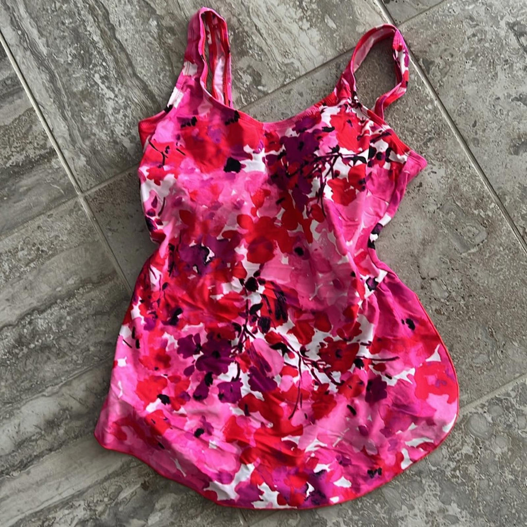 Shore Shapes One-Piece 2-in-1 Swimwear in Pink Purple, Size 12