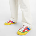 JW Anderson LaceUp Bubble Sneaker, Suede Yellow-Canvas Size 39 New + DustBag