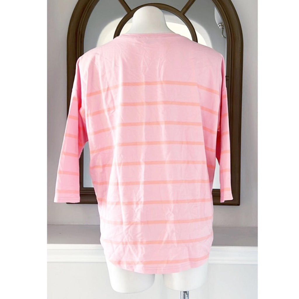 Vineyard Vines PINK Striped Tee, Size Small EXCELLENT!