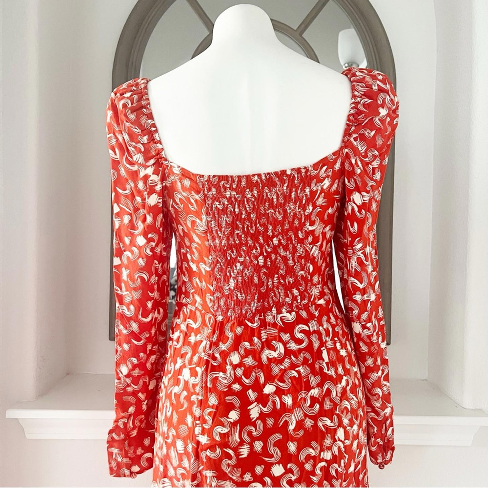 & Other Stories Puff Sleeve Midi Dress, Size 8 New w/Tag