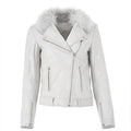 Samantha Sipos Seeing Stars Lambskin Leather Jacket, Size Small Retail $1,895