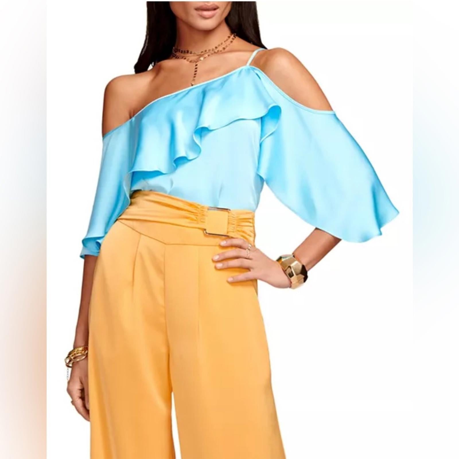 Ramy Brook Scarlett Top in Sky Blue, Size L NEW w/Tag $325