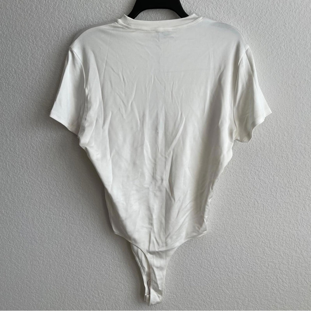 ET OCHS Sophia T-Shirt Bodysuit in Buttercream, Size XS NEW w/Tag $695