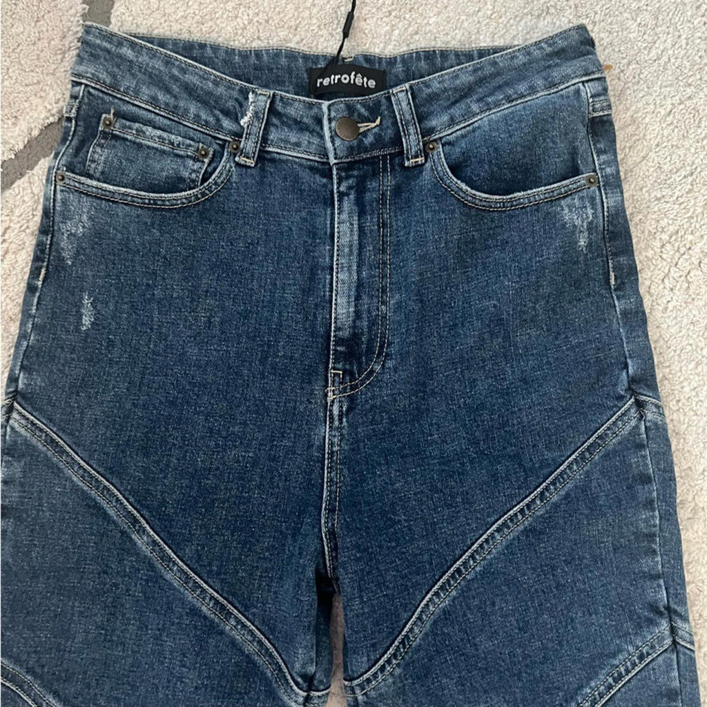 Retrofête Allegra Skinny Jeans in Blue, Size 29 New with Tag