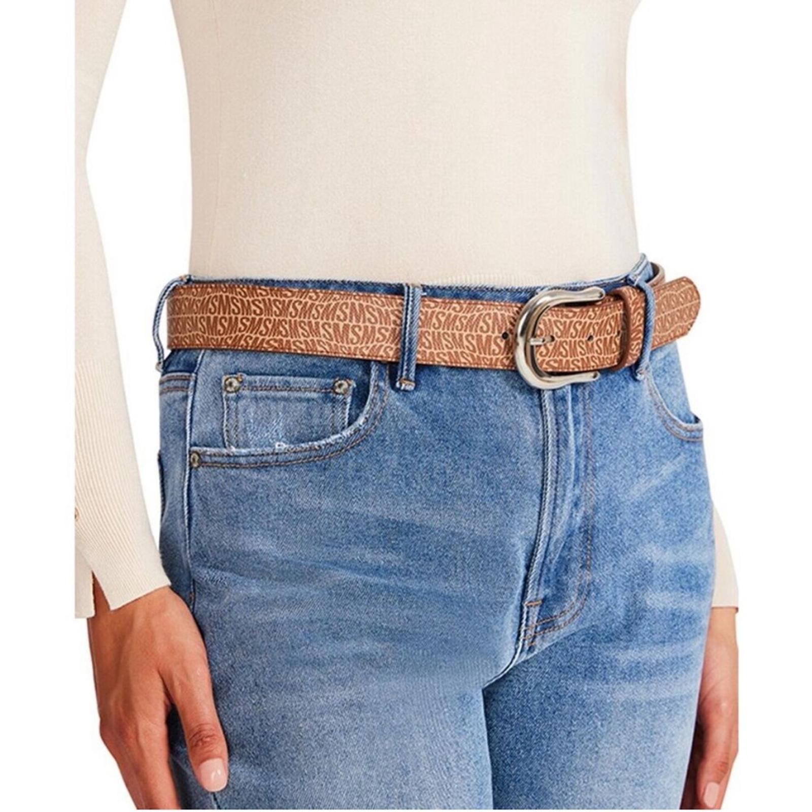 NWT Steve Madden Fish-Eye-Logo Belt, Size XL New w/Tag