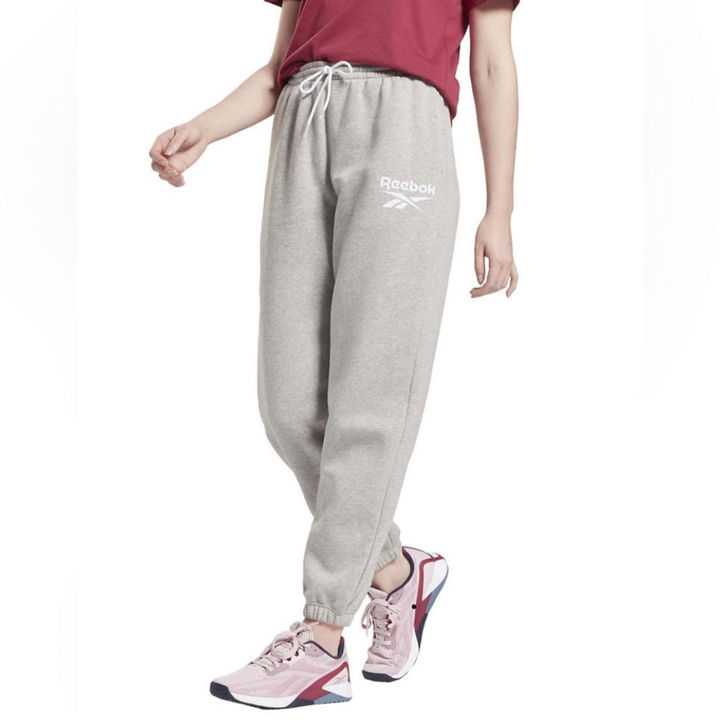 NWT Reebok Identity BL Fleece Pants in Heather Grey, Plus Size 2X New w/Tag