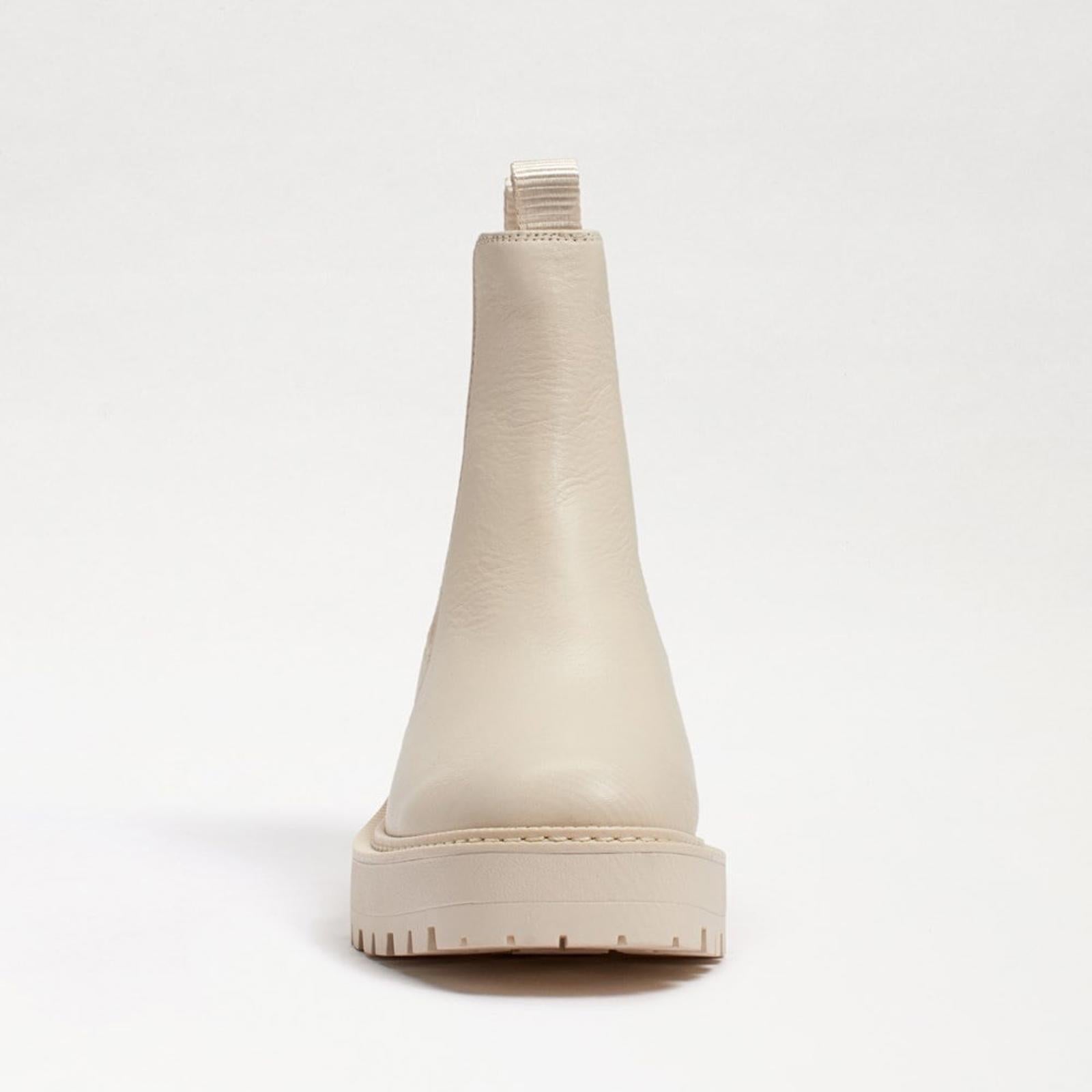 Sam Edelman Laguna Waterproof Pull On Booties Ivory Leather Size 11 New SOLD OUT