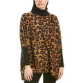 Anne Klein Leopard Print Turtleneck Sweater, Size L/XL New w/Tag