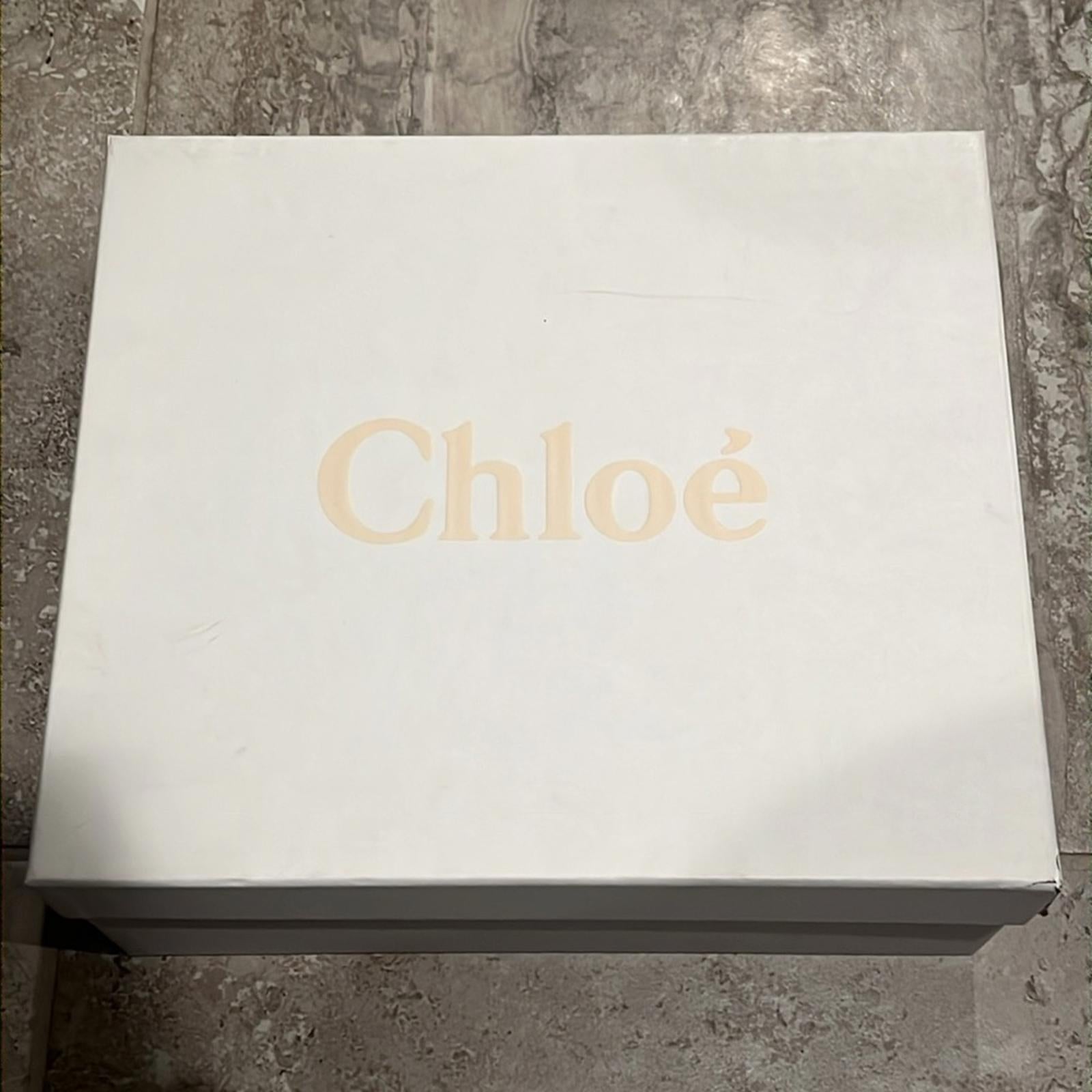 Chloé Odina Blue High Heel Platform Sandals, Size 38 NEW +2 DustBags