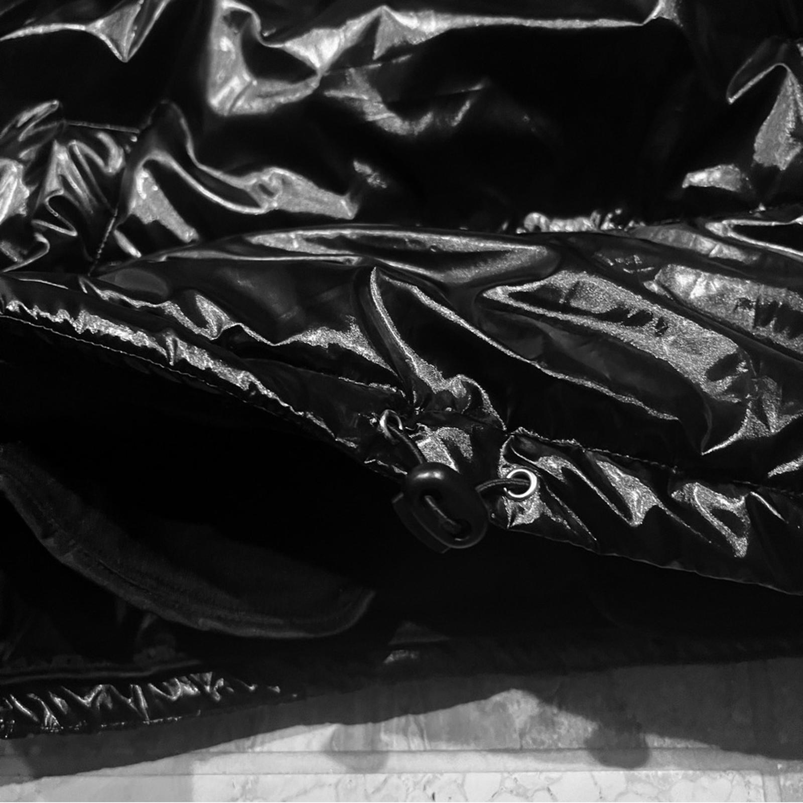 NEW Black Quilted Puffer Poll-over Jacket (Fits Size S/M)