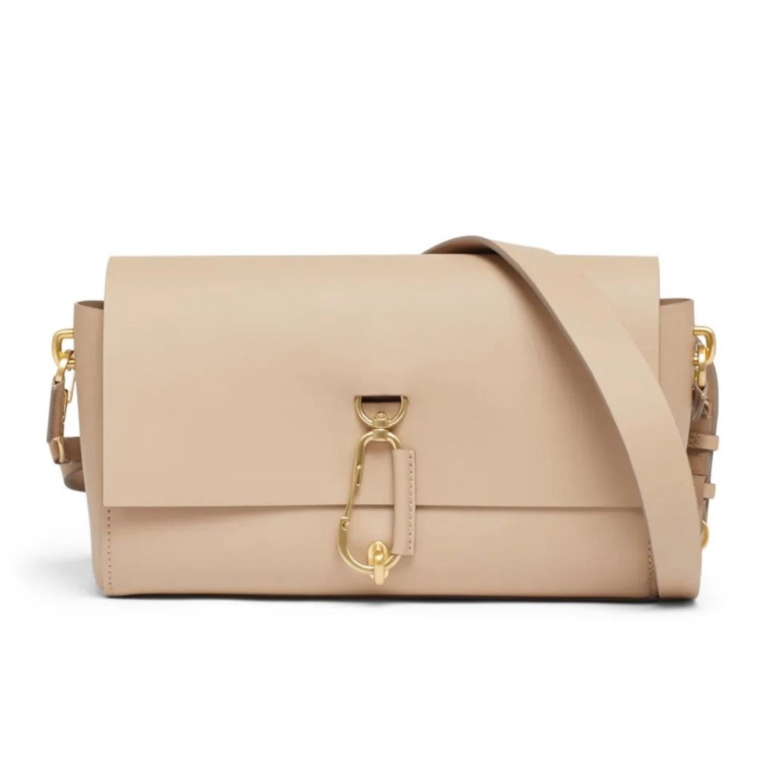 NWT Zac Posen Handbags Tan Belay Baguette Bag, Irish Cream New w/Tag Retail $395