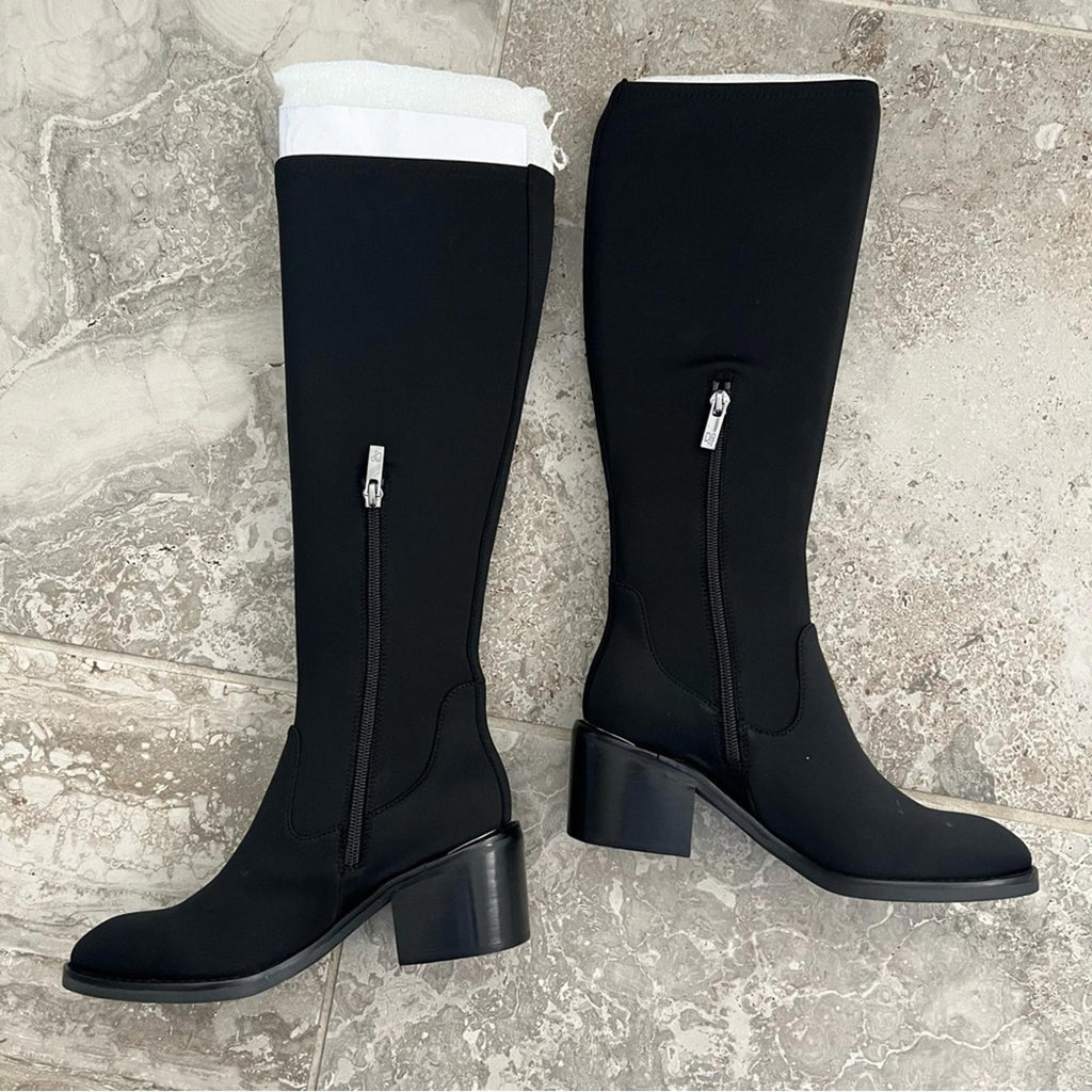 Donald Pliner Cassidy Black Crepe Tall Shaft Boot Size 5M New in Box Retail $268