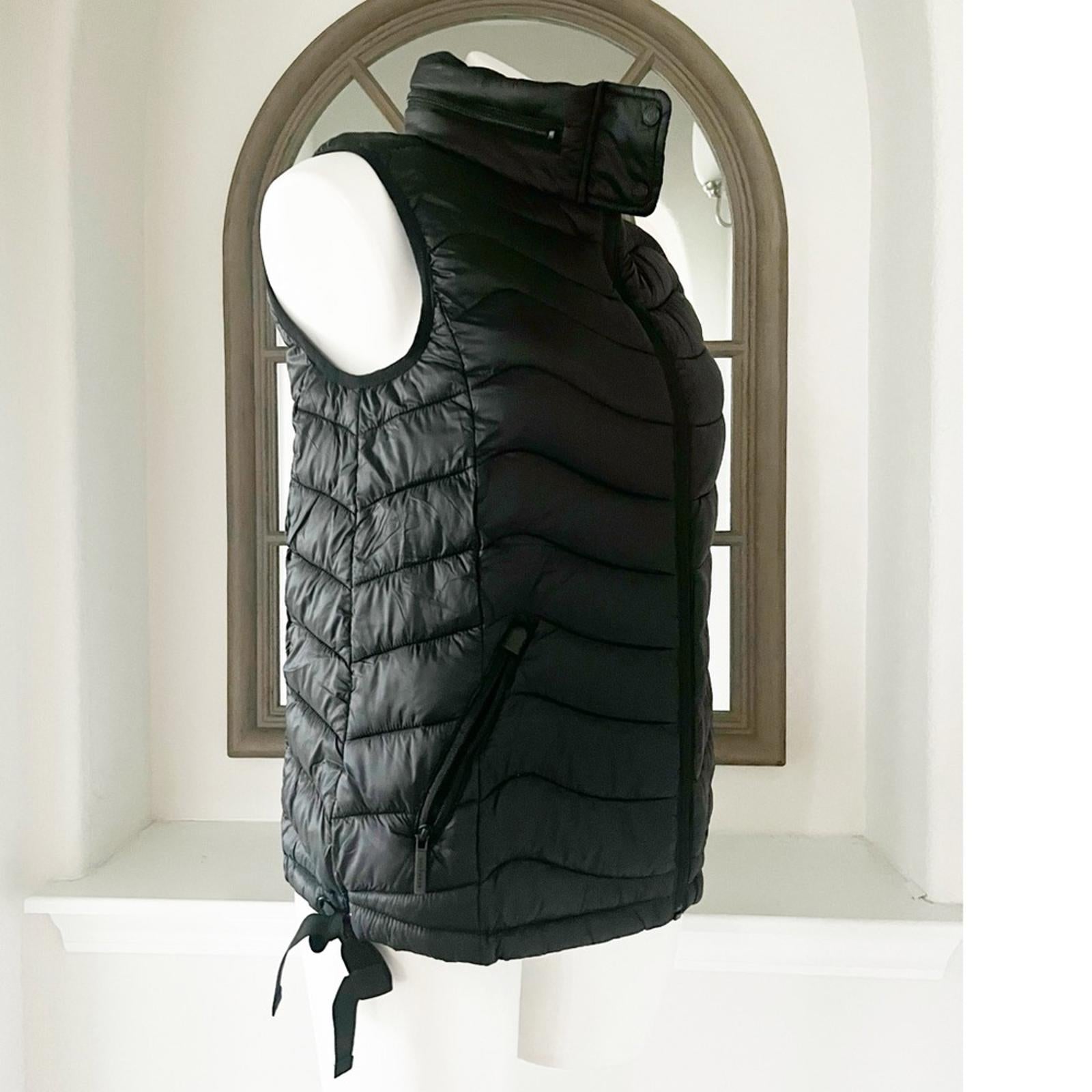 Bernardo Puffer Vest, Black Size S New w/Tag