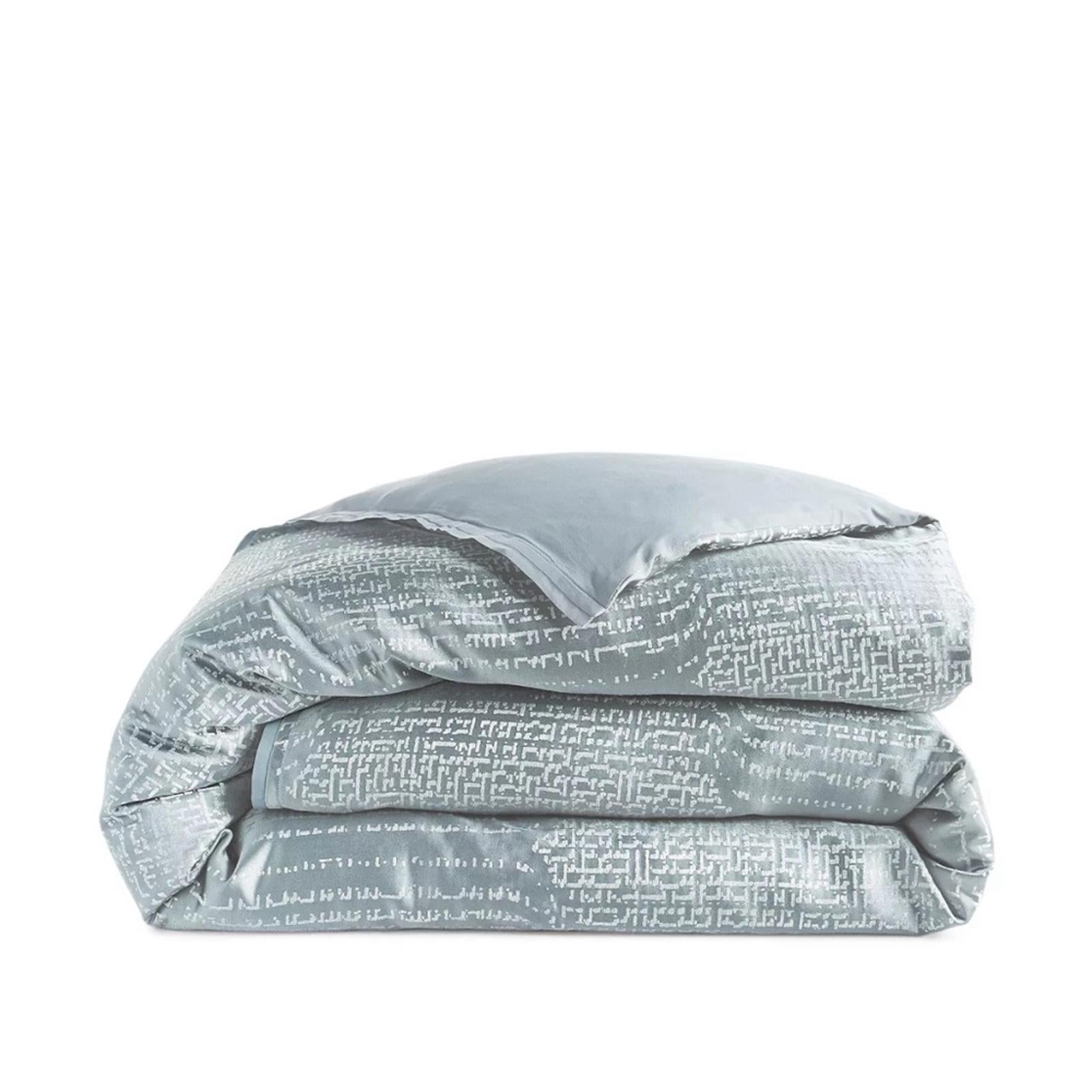 3-Pc Hudson Park Collection Faded Geometric Duvet +2 Shams, Size Queen NWT $660