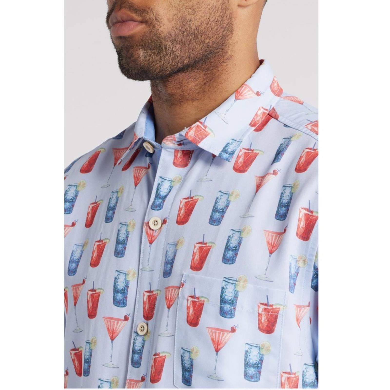 Tommy Bahama Coconut Point Island Zone Short Sleeve Button-Up Shirt NWT Size XL