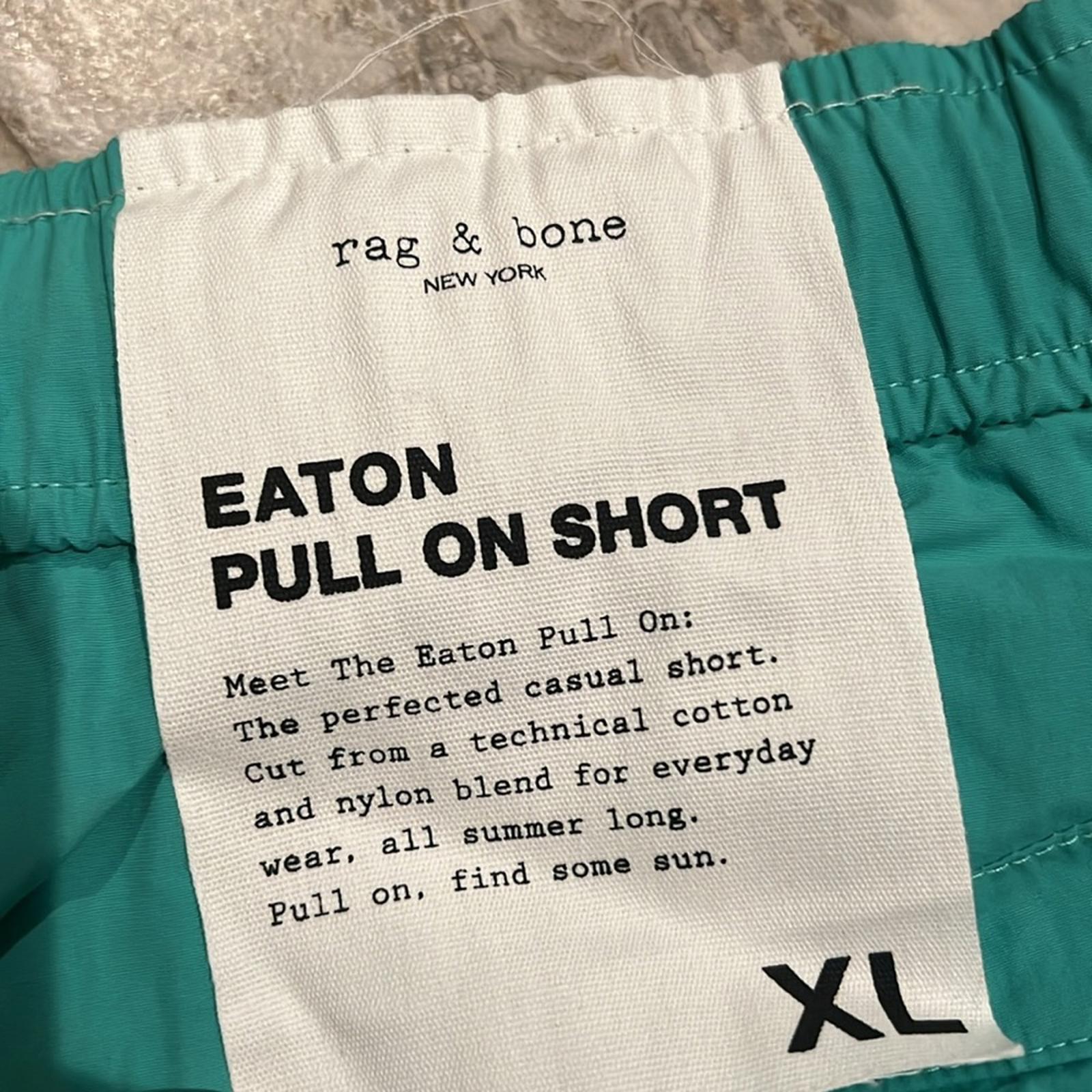 Rag & Bone Men's Eaton Tech Cotton Shorts in Teal, Size XL New w/Tag $195