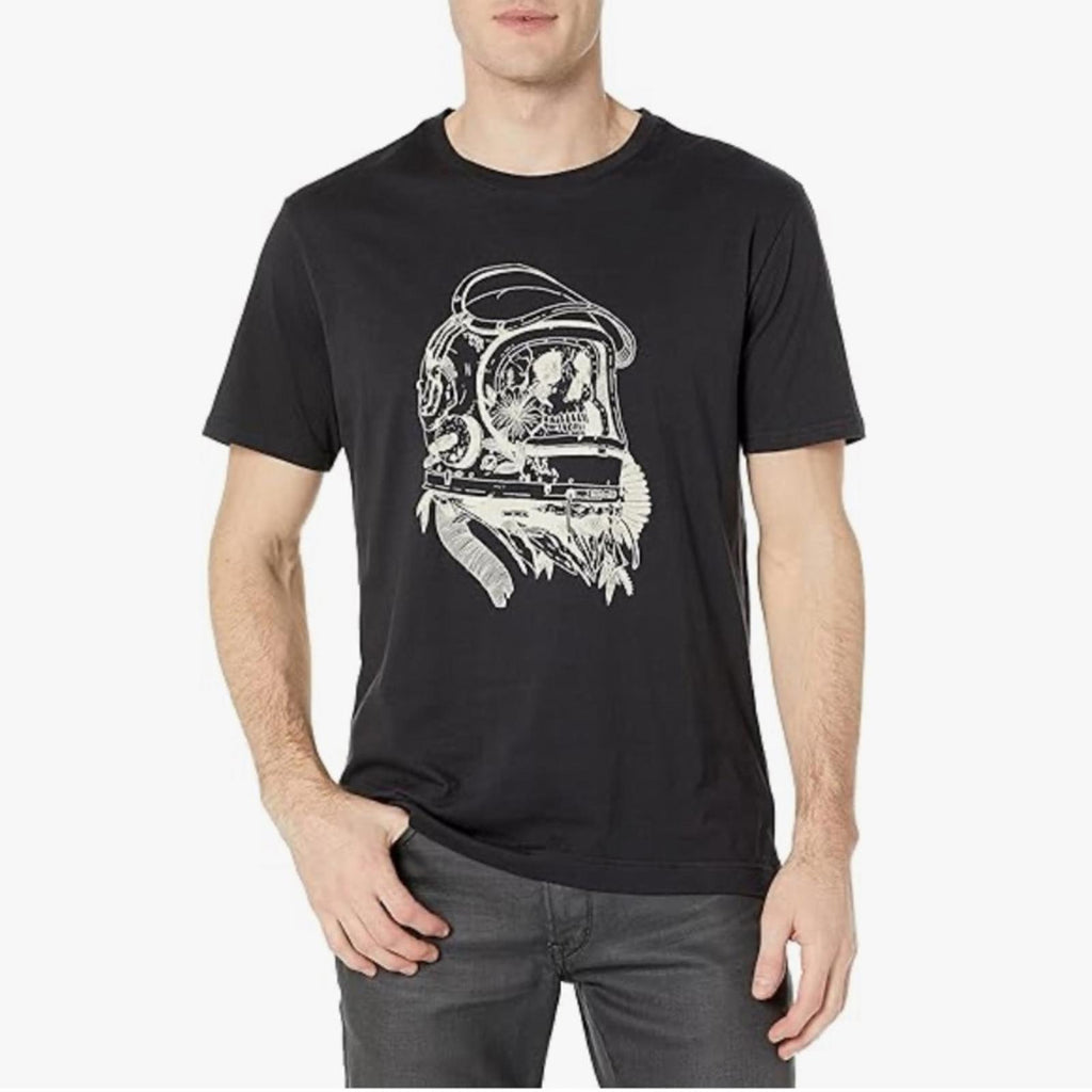 NWT Robert Graham Submarine Skull SS Graphic Shirt, Black Size M New w/Tag $98