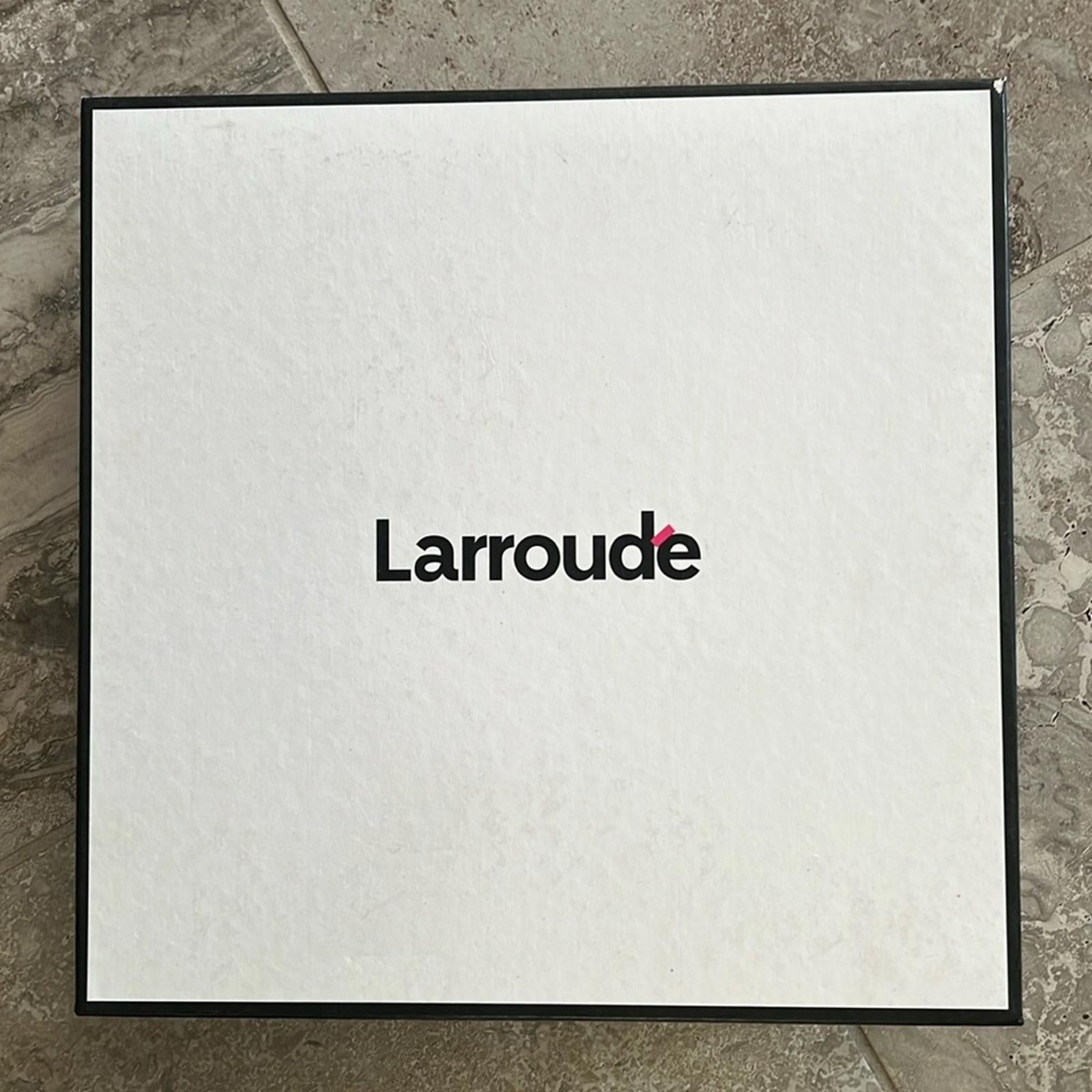 LARROUDÉ Dolly Boots Stretch Velvet in Black, Size 8 NEW in Box +2 Dust Bags