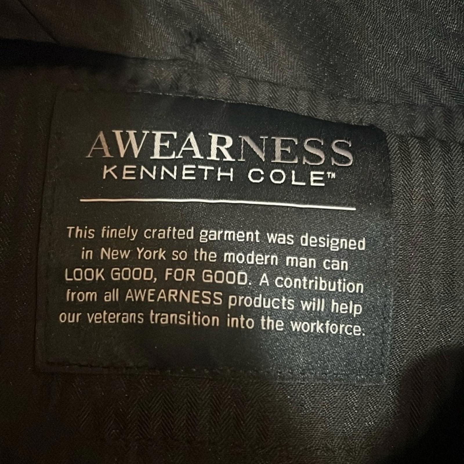 Awearness Kenneth Cole Modern Fit Suit Separates Pants Black, Size 36 NEW w/Tag