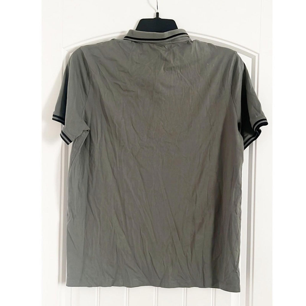 AX Armani Exchange Zipper Logo Polo Shirt in Olive Green, Size XL EXCELLENT!