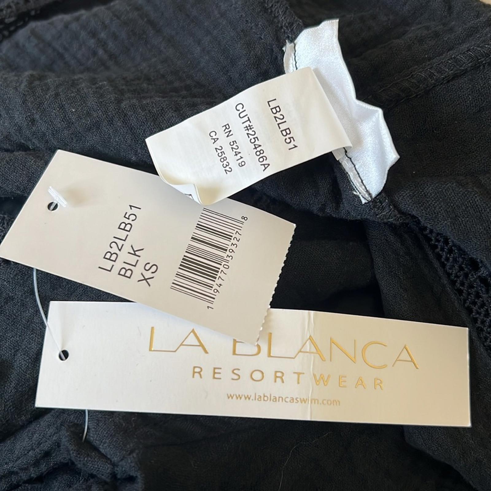 La Blanca Hooded CoverUp Tunic with Kangaroo Pockets, Size XS New w/Tag