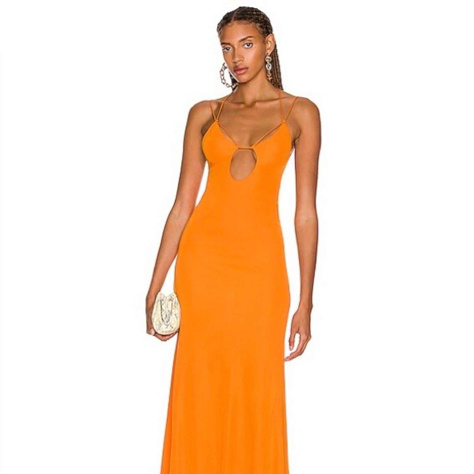 Victoria Beckham Dress in Burnt Orange, Size UK8 US4 Retail $1350
