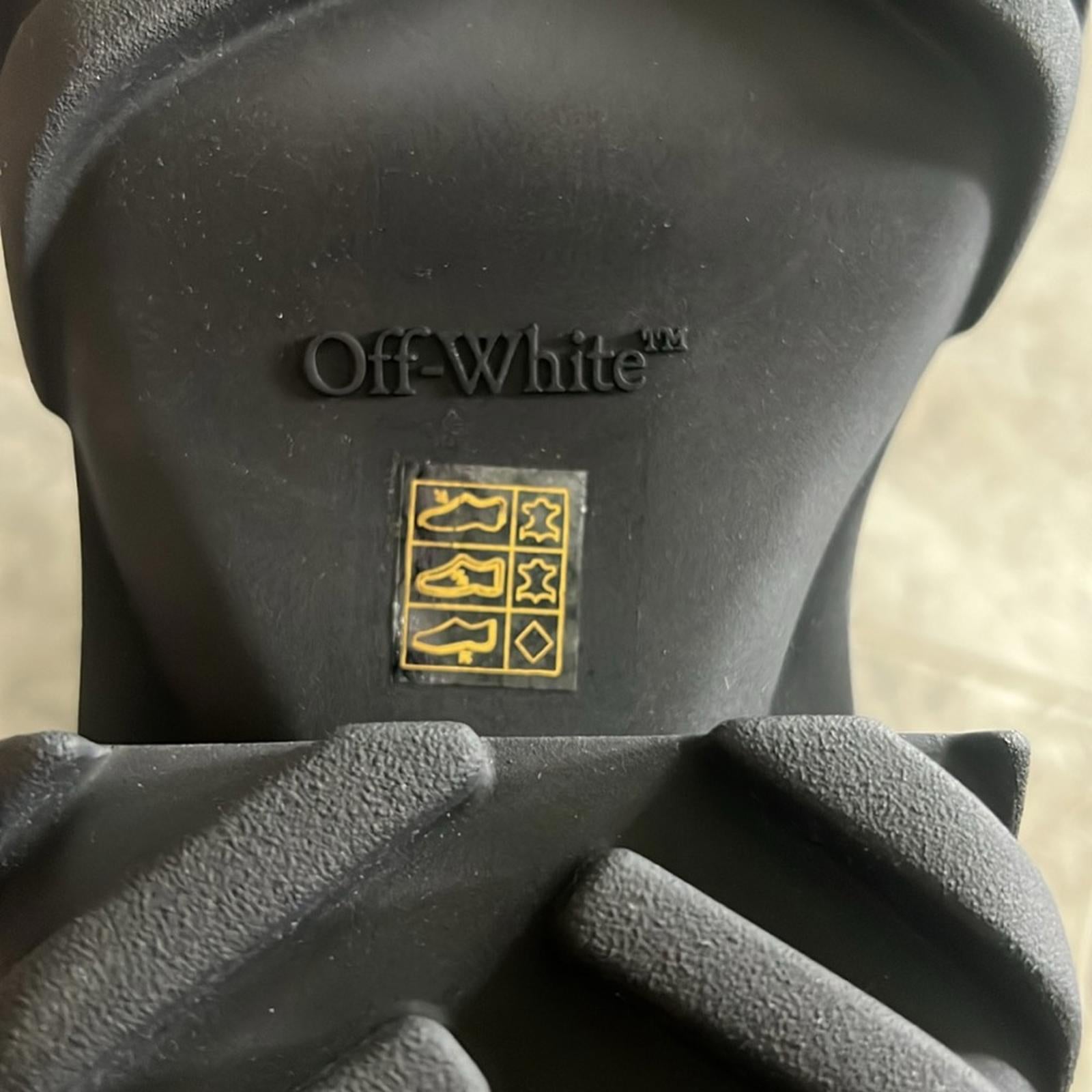 Off-White Men’s Exploration Derby Lug Sole Shoes in Black, NWT, Size 43