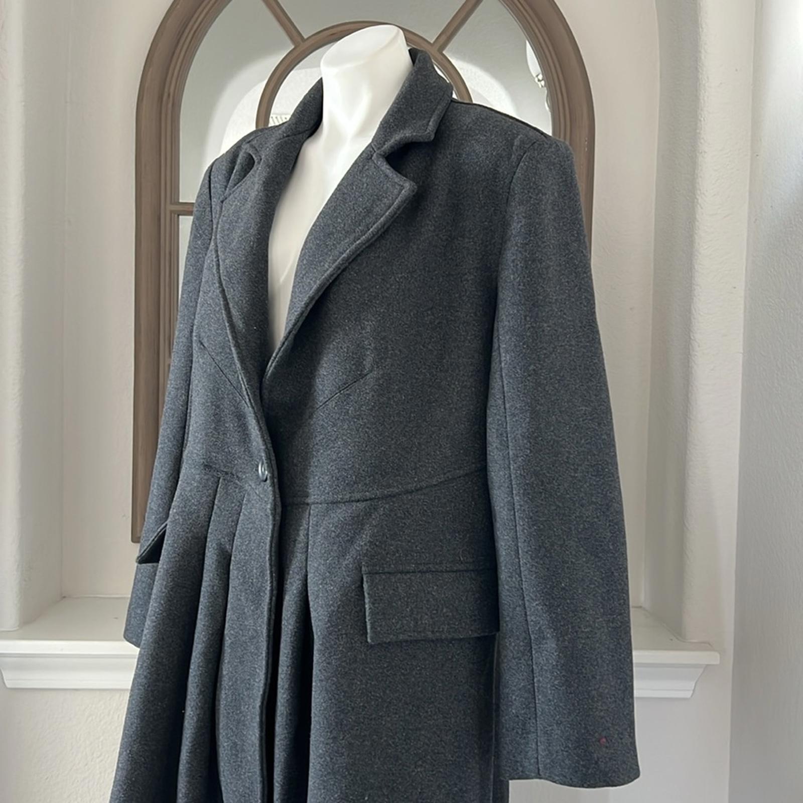 Free People Victoria Flared Wool-Blend Coat