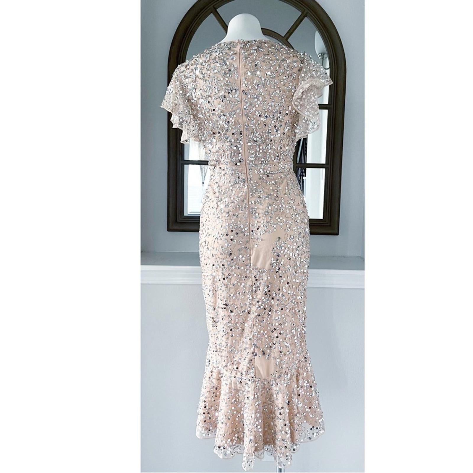 Mac Duggal Cocktail Dress, Light Peach Size 2 Style New w/Tag Retail $398