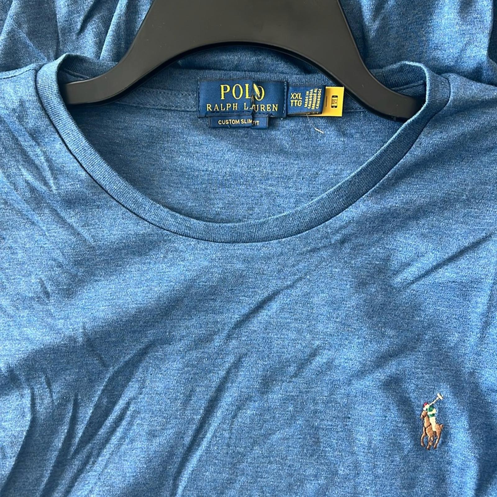 NEW Polo Ralph Lauren Short Sleeve Crewneck T-Shirt in Blue, Men’s Size XXL