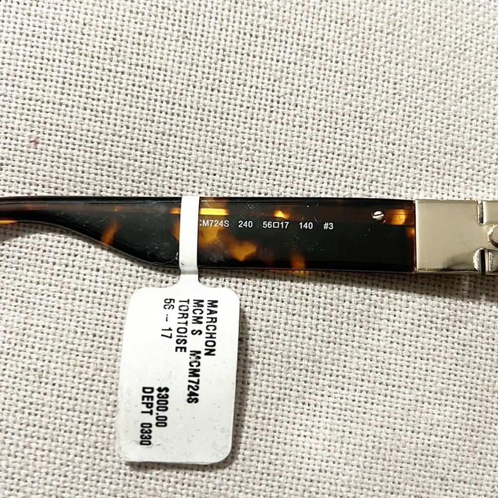 MCM Butterfly Sunglasses with Gradient Grey Lenses, Brown/Tortoise, NWT