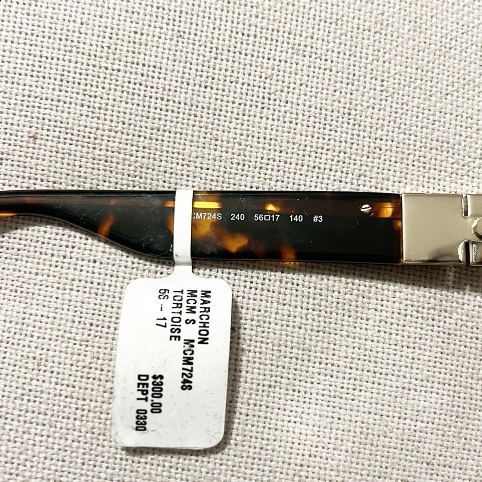 MCM Butterfly Sunglasses with Gradient Grey Lenses, Brown/Tortoise, NWT
