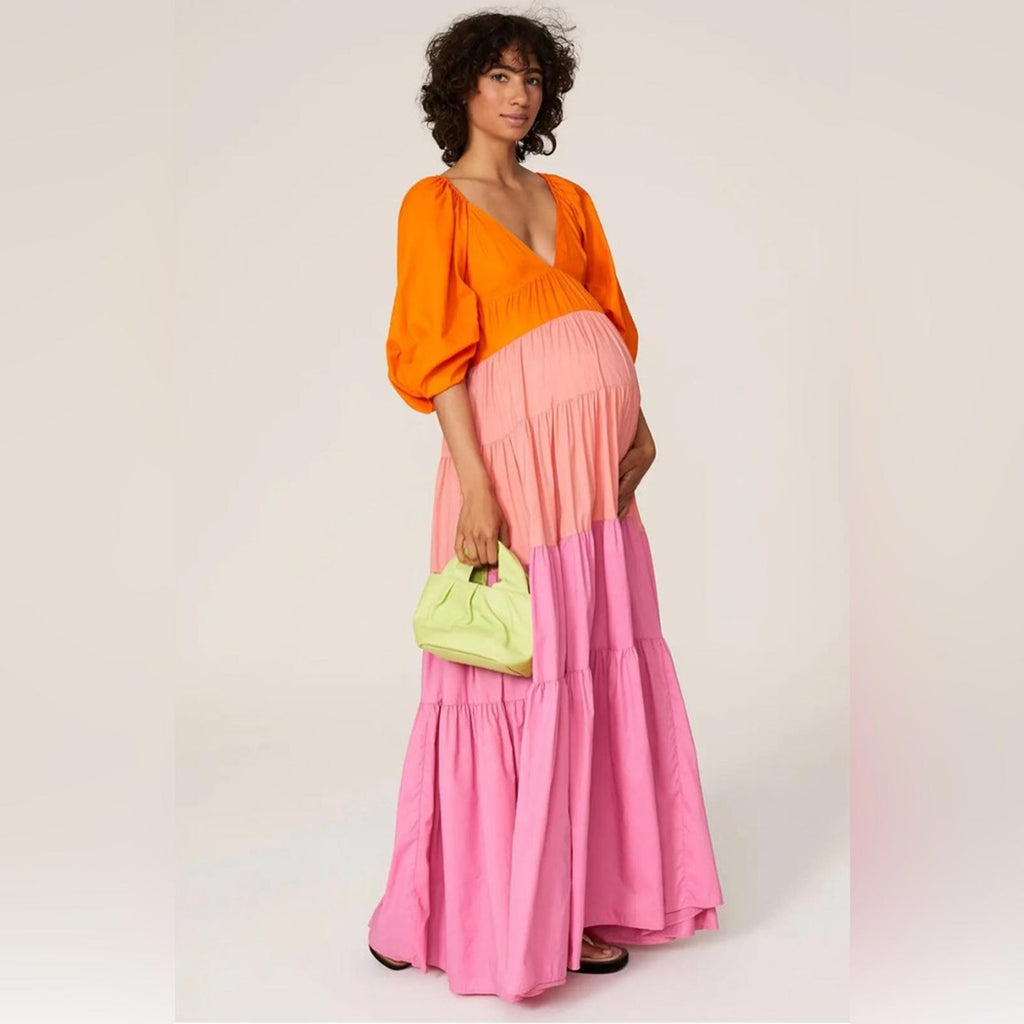 Staud x Revolve Meadow Maxi Tiered Dress, Size M New w/Tag SOLD OUT!