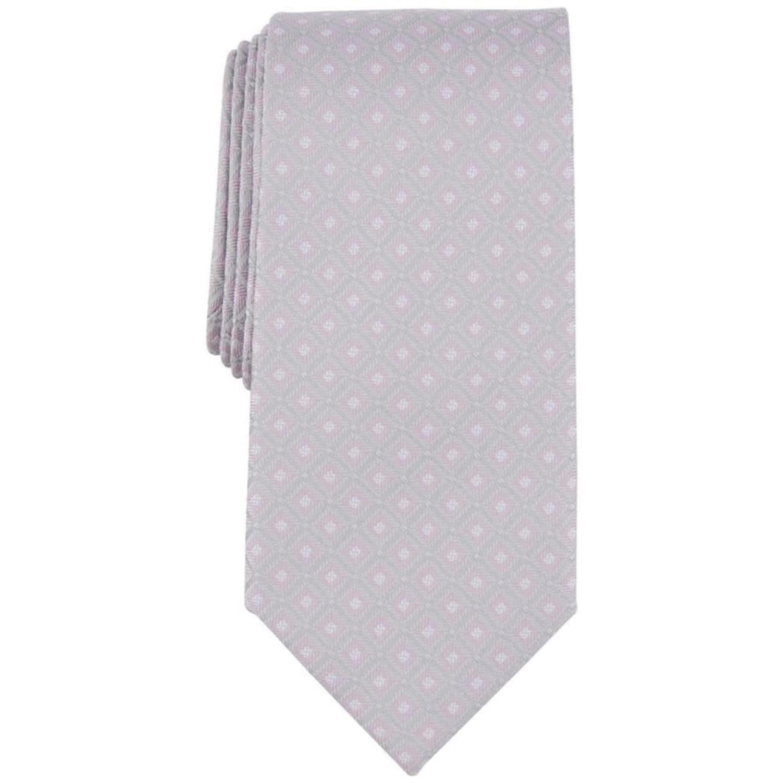 Michael Kors Hempstead Grid Tie in Silver/Pink, One Size, NWT